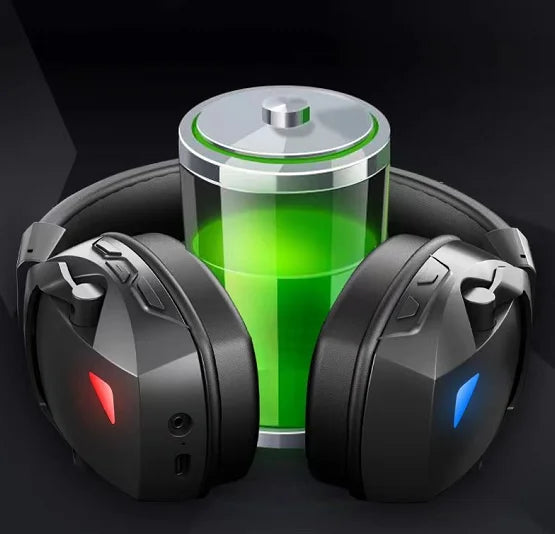 Gamer Wired Wireless RGB Gaming Headset With Microphone Custom Logo Boys Noise Cancel Over Ear Headband PC 2.4g Headphone