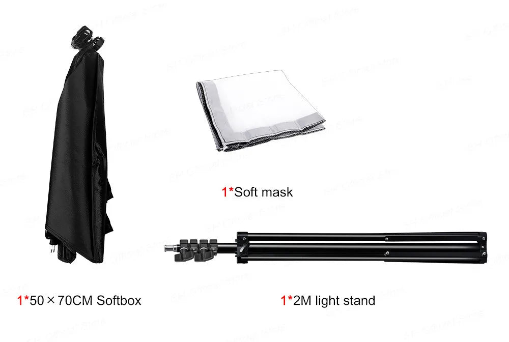 Photography Softbox Lighting Kits 50x70CM Professional Continuous Light System Soft Box For Photo Studio Equipment