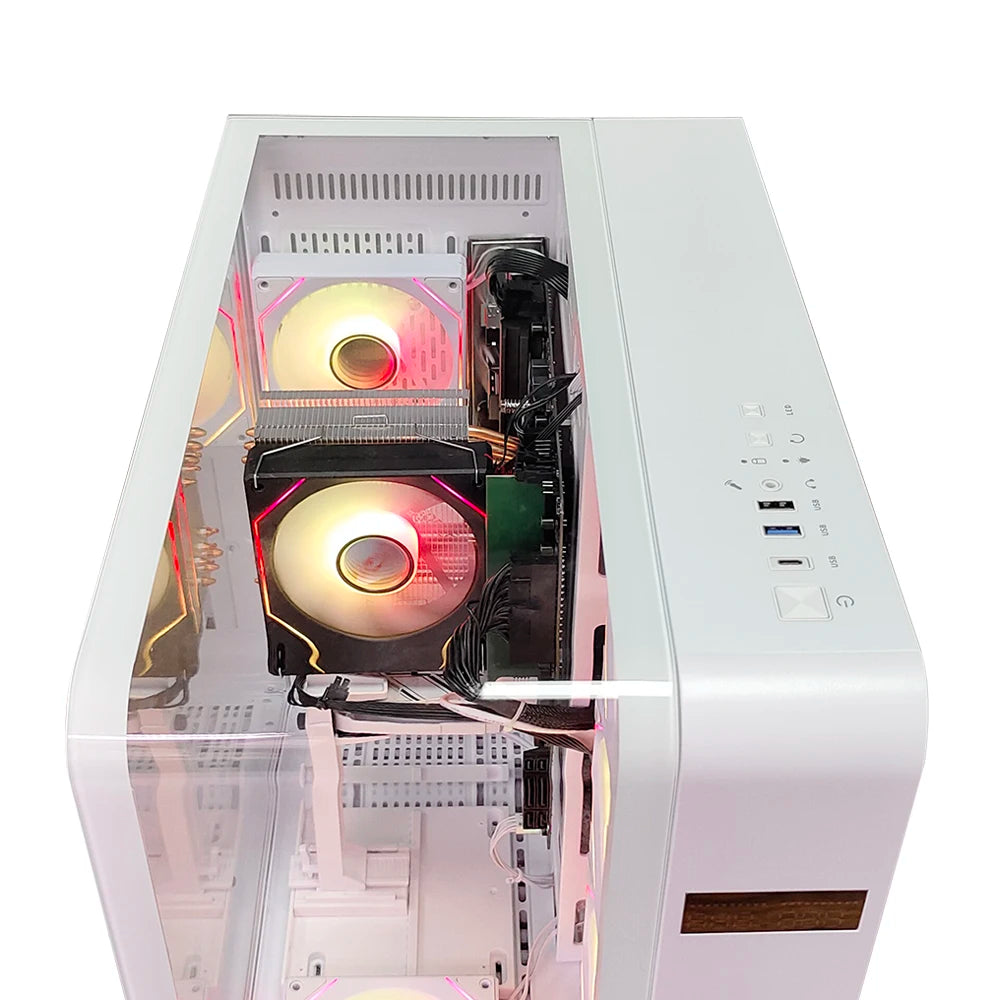 High Performance Tower Computer Intel I5-10400 16gb 1tb Ssd Rtx3050 Pc Desktop Computer Office and Household Use Gaming