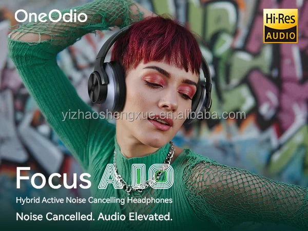 OneOdio A10 Active Noise Cancelling Wireless Headphones Overseas Stock Hi-Res Headset for Travel Office Wholesale