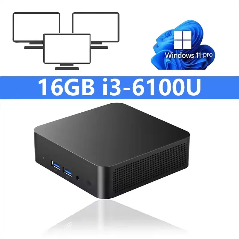 2026 Gaming Mini PC Intel Core i9 10980HK i3 6100U WIFI 6 BT5.2 Portable Computer Windows 11 Pro 16GB 32GB RAM 1TB SSD PC Gamer