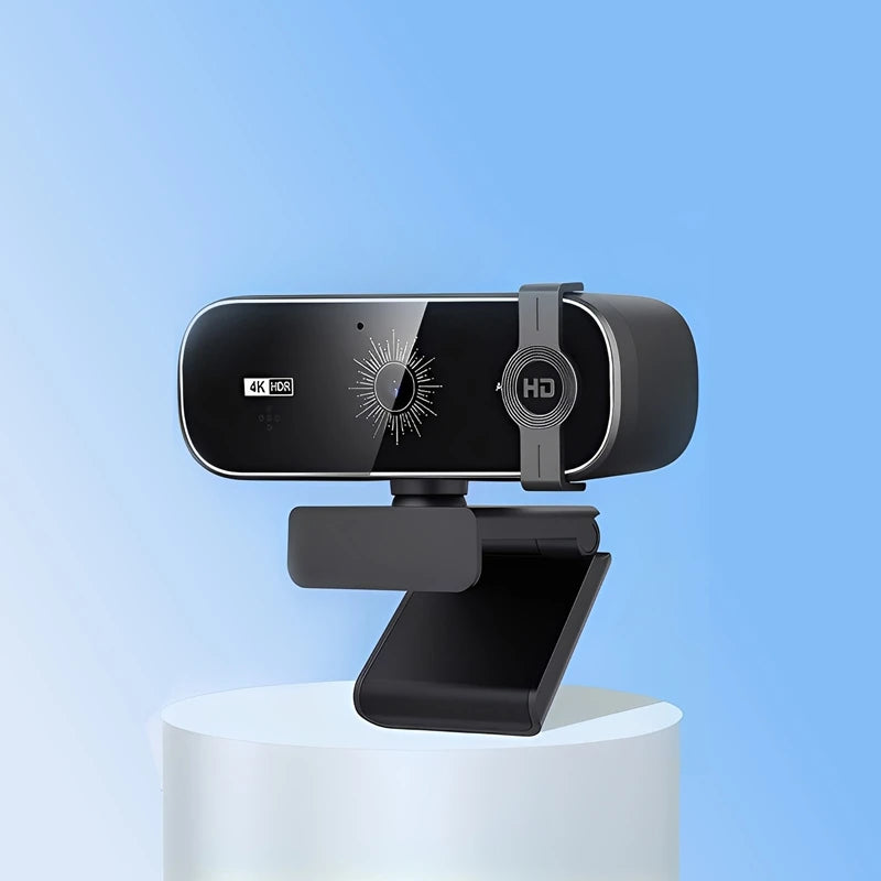 4K Webcam For PC Auto-Focus with Remote Control Privacy Cover Webcam With Microphone Plug & Play For Laptop/Desktop Video Callin