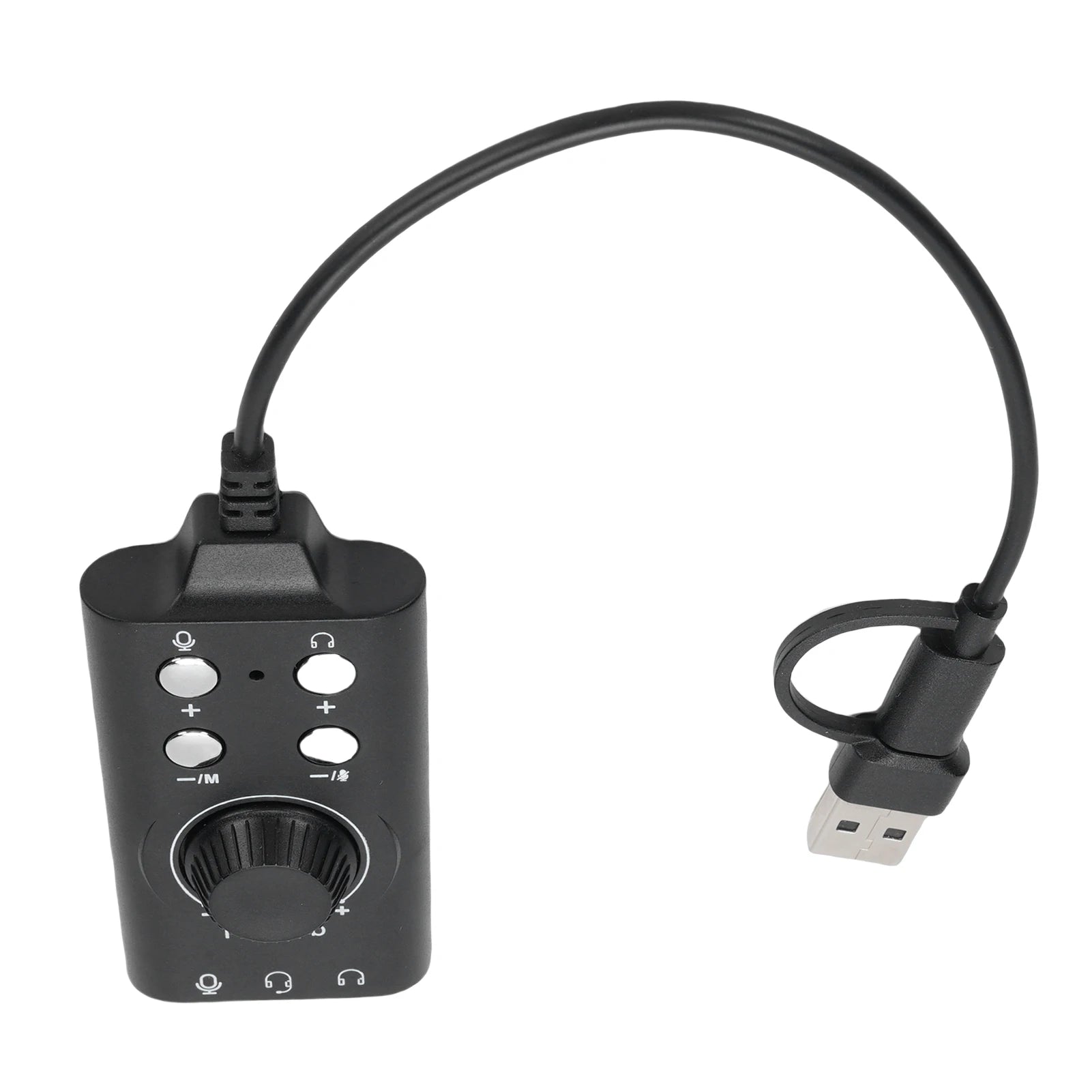 USB External Sound Card USB Type C External Sound Card Microphone Headphone Adapter for Laptop Phone Voice Changer Plug and Play