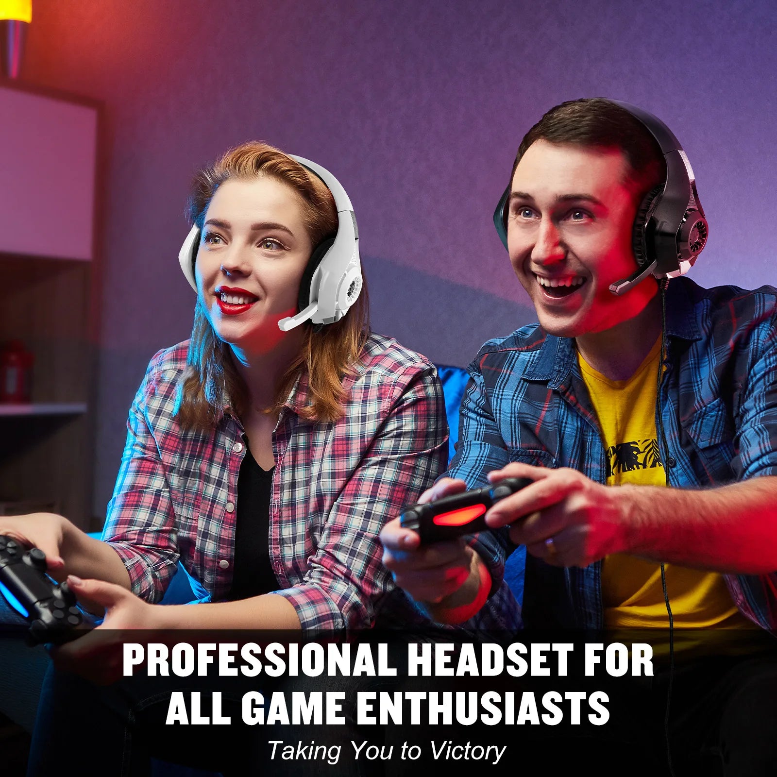 Lightweight Wired Gaming Headset With HD Microphone, Refined Design With Soft And Breathable Ear Cushions, 40mm Powerful Drivers