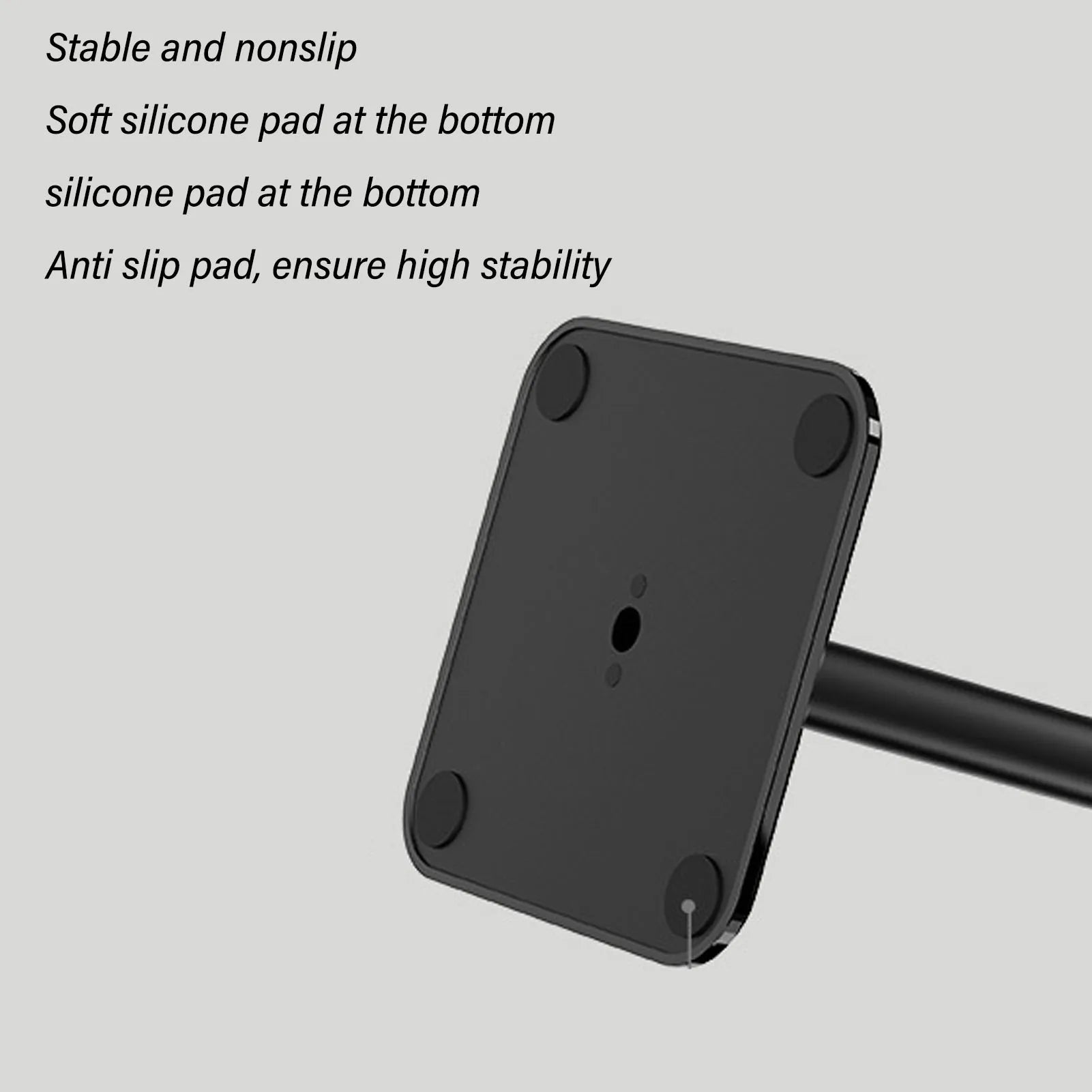 Headphone Stand Rounded Corner Anti Slip Base TPU Tray Sturdy Metal Bar Headset Holder for Home Gaming Office