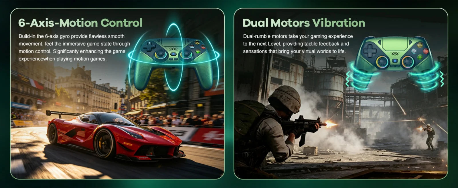 RGB Light Controller For PlayStation 5/PS5 Pro/Slim/PC Wireless Gamepad Marco/Turbo NO Drift Hall Effect Gaming Control Joystick