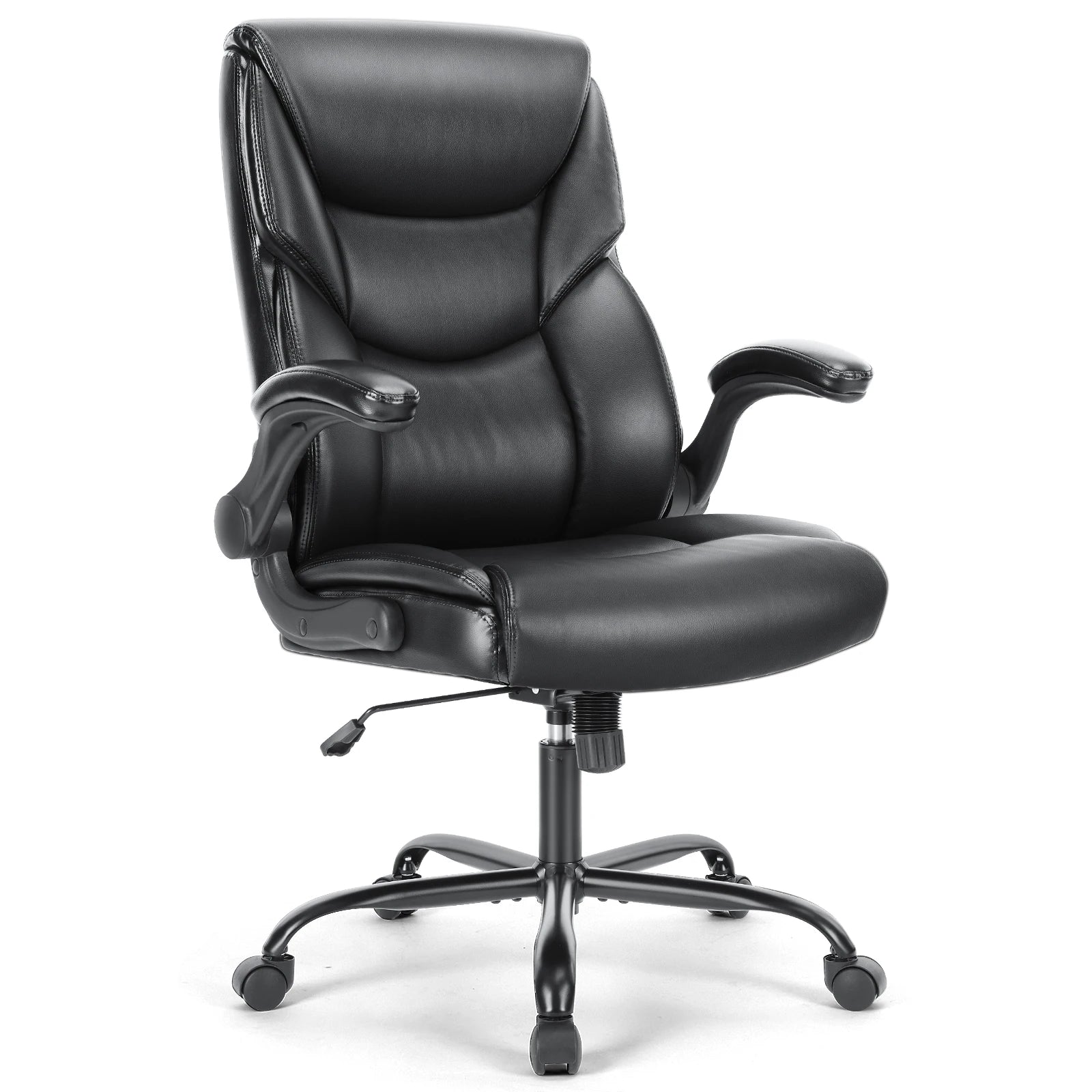 JHK Ergonomic PU Leather Padded Armrest Living Room Rocking Gaming Chair Swivel Wheel With Lumbar Support Gaming Chairs