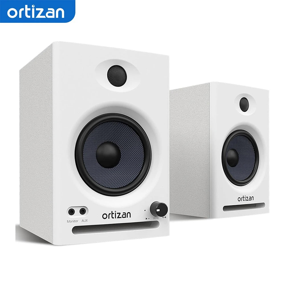 Ortizan Audio Bookshelf Active Speakers Studio Monitor,Bluetooth 5.3 Wireless Computer TV PC USB DAC HiFi Home Subwoofer System