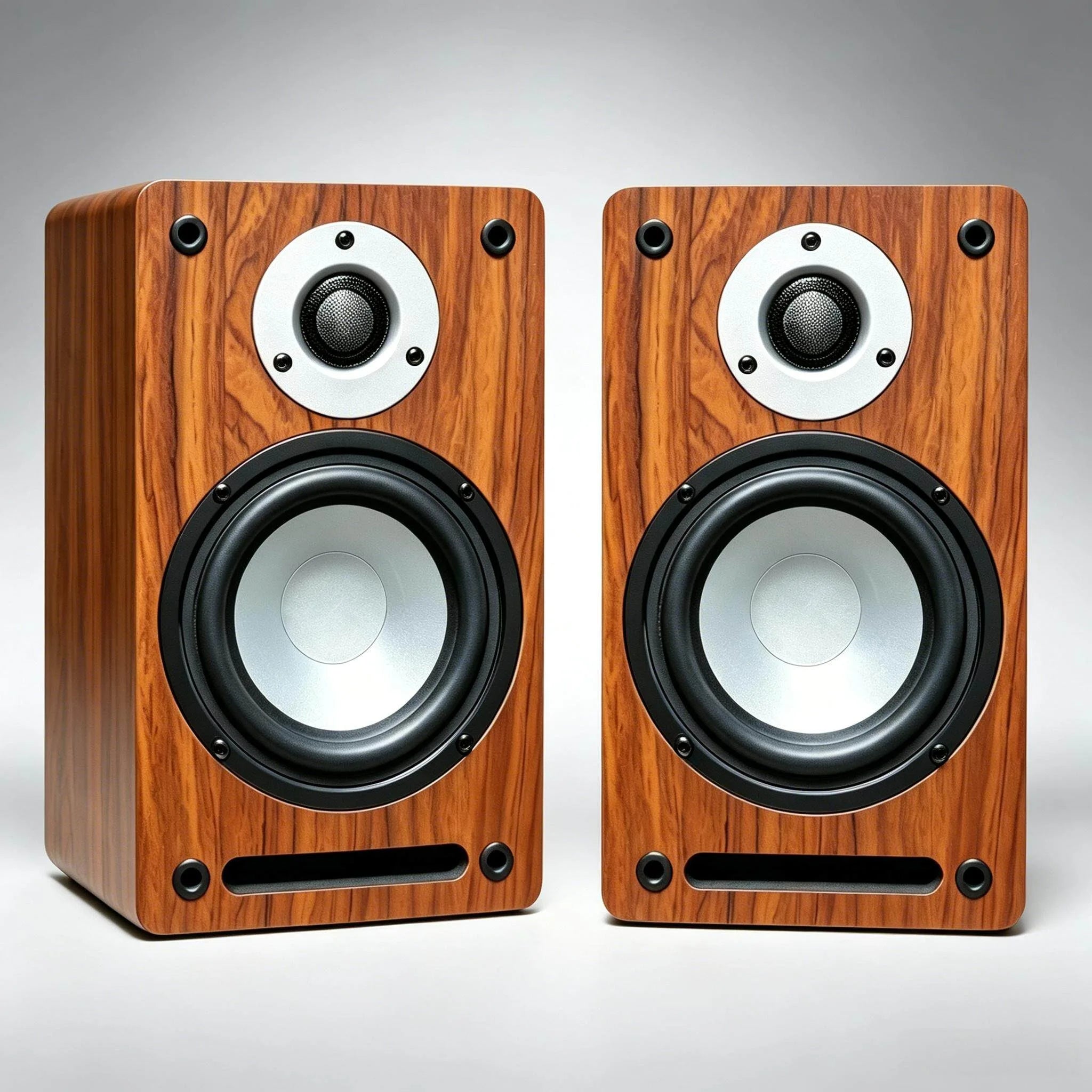 X100 HIFI Passive Bookshelf Speaker 5.5 Inch 2 Way Audiophile Wooden Monitor Speaker 60W2 Output Power 3 Inch Tweeter Unit