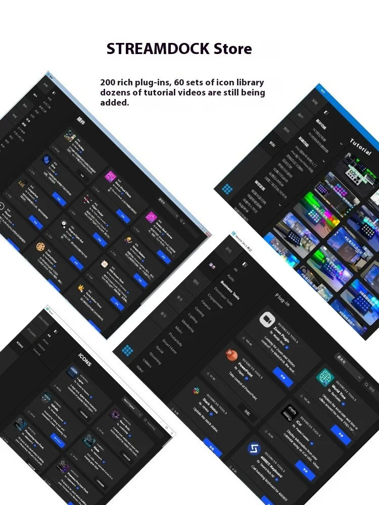 MRSVI N4 Stream Deck Controller, Elgato Alternative, 10 Programmable LCD Keys with 500+ Plugins for Streaming/Editing
