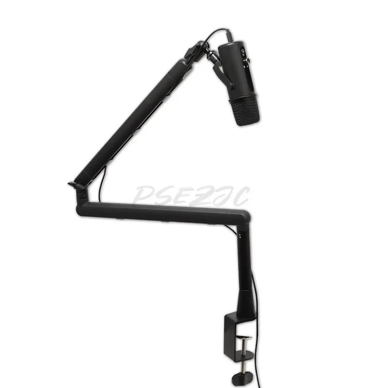 Desktop Mic Stand - Foldable Anti-Shock Cantilever Holder Mic Boom Arm
