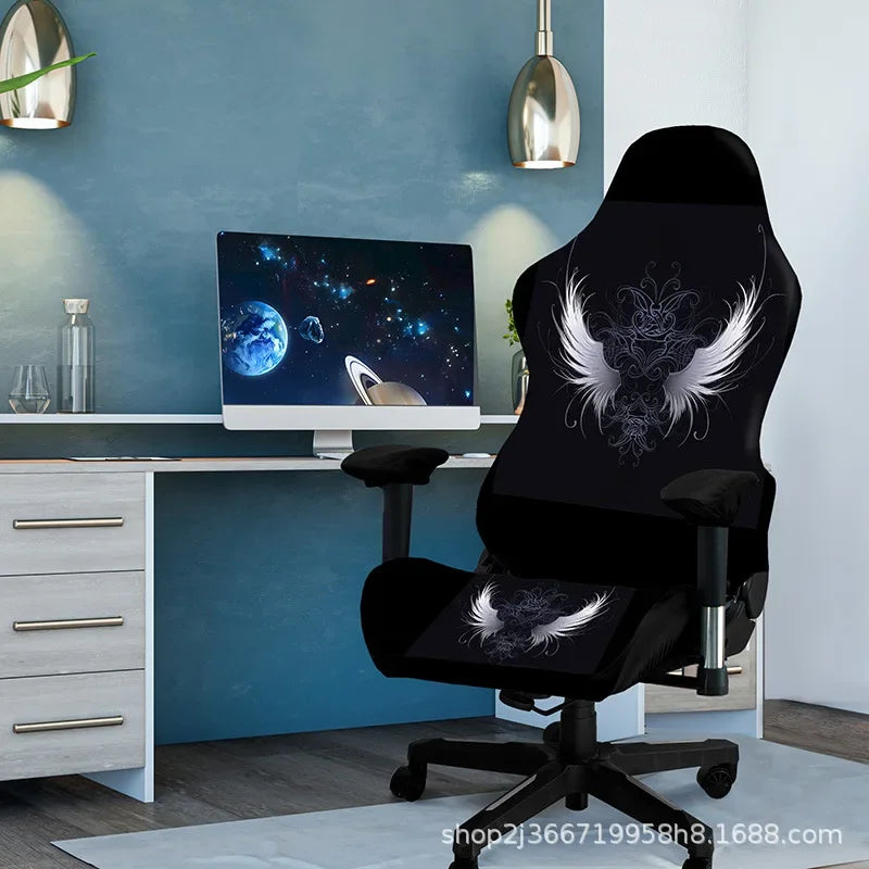1 Set Gaming Chair Cover Elastic Computer Chair Backrest Armrest Cover Protector Universal Soft Thicken Armchair Seat Covers 의자