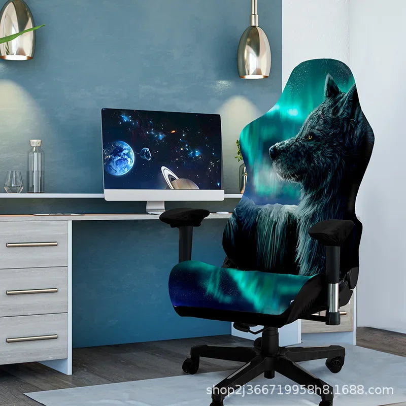 1 Set Gaming Chair Cover Elastic Computer Chair Backrest Armrest Cover Protector Universal Soft Thicken Armchair Seat Covers 의자