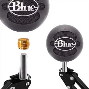 Microphone Stand, WOSTOO Mic Stand Desk Boom Arm with Fill Light Professional