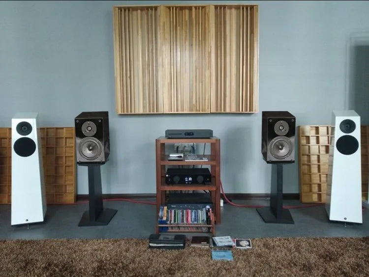 5-inch HIFI Passive Bookshelf Speaker 150W Output Power 3-inch Tweeter Unit Lacquered Shell Professional Monitor Speaker