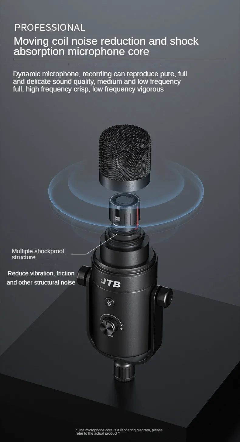 Boom Arm - Adjustable 360° Rotatable Microphone Sturdy Aluminum Alloy Mic Desk, Table Stand Foldable Scissor Stable Mount Arms