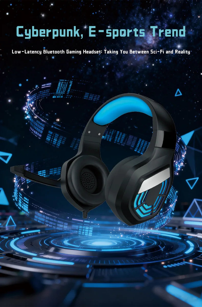 G7 Gaming Headset With Noise-cancelling Mic Surround Sound Wired LED Lights For Gamers Stereo SVirtual Surround Bass Earphone