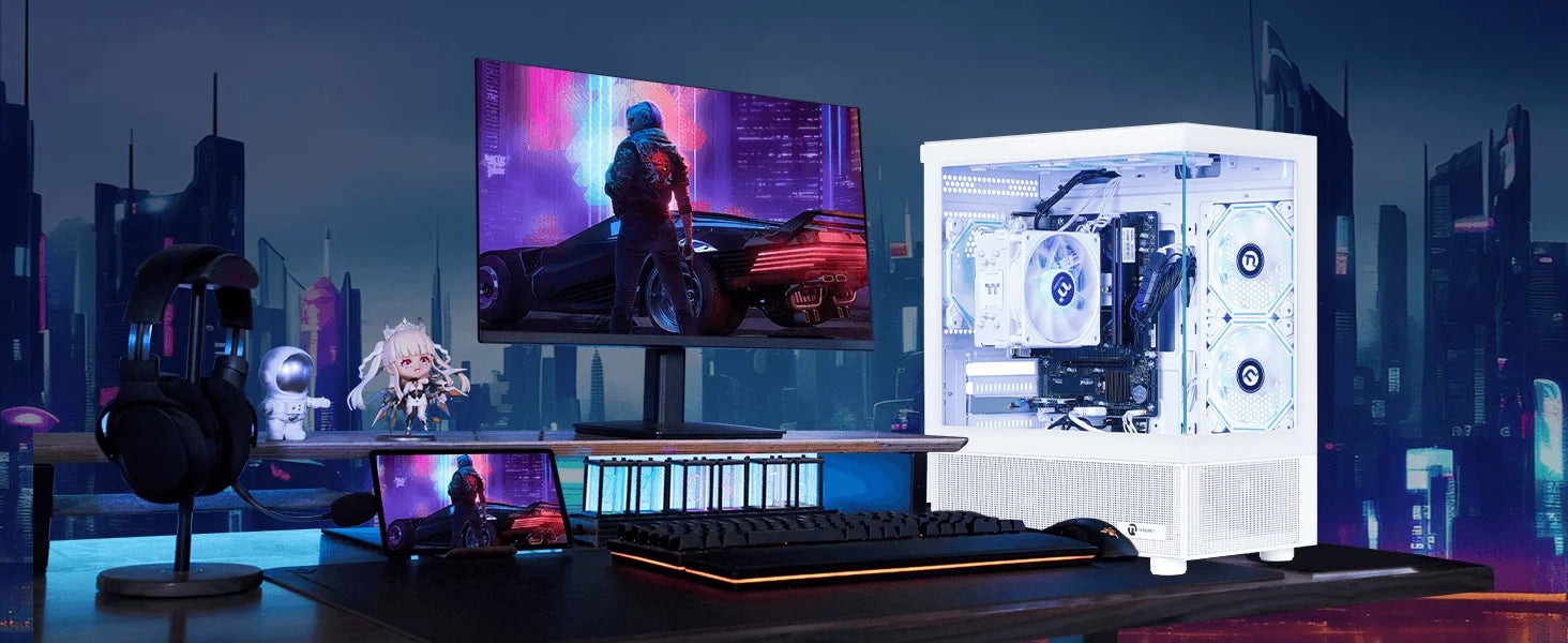 Ningmei Lumishore Gaming Pc Amd Ryzen 7 5700g 16Gb Ram 1Tb Ssd Wifi Windows 11 Gaming Pc