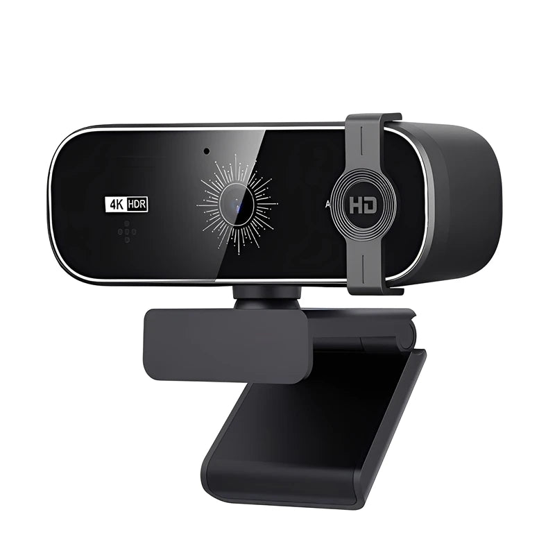 4K Webcam For PC Auto-Focus with Remote Control Privacy Cover Webcam With Microphone Plug & Play For Laptop/Desktop Video Callin