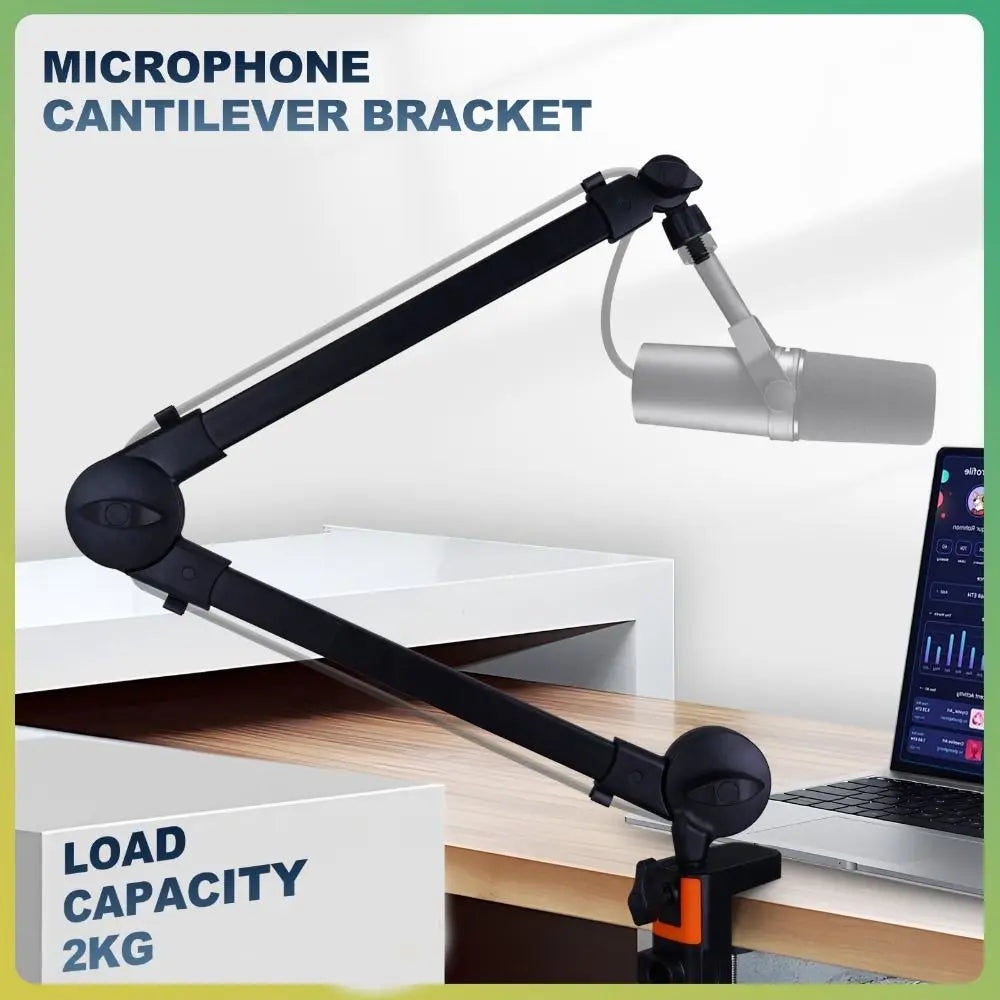 Professional Grade 360° Rotation Microphone Boom Arm Universal Adjustable Arm Mic Stand Sturdy Mic Desk Mount Home Office