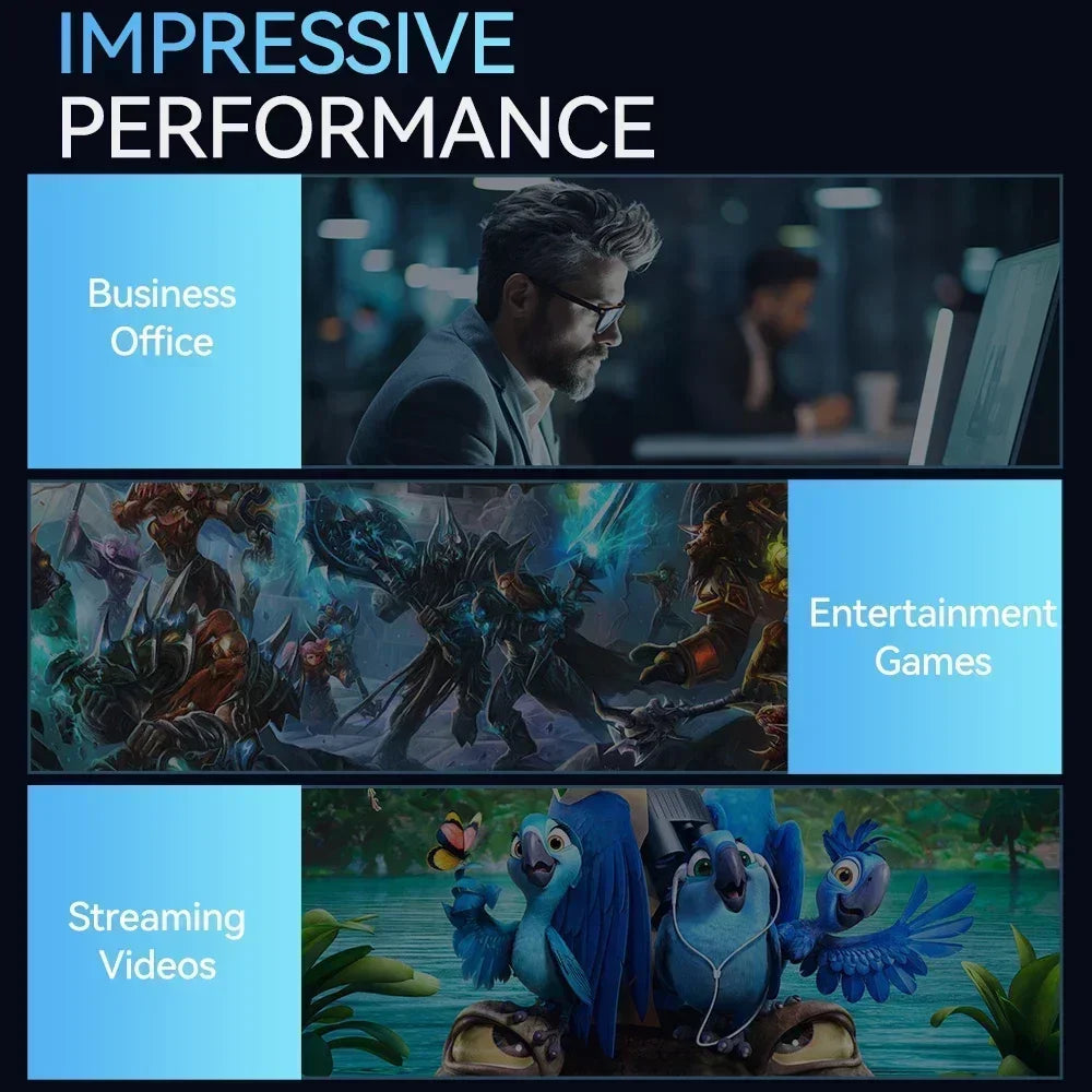 Ornate Windows 11 Pro Mini PC Core i9 8950HK 32GB RAM 1TB 2TB SSD 4K HD WiFi6 BT5.2 Home Gaming Desktop With 3 Years Warranty