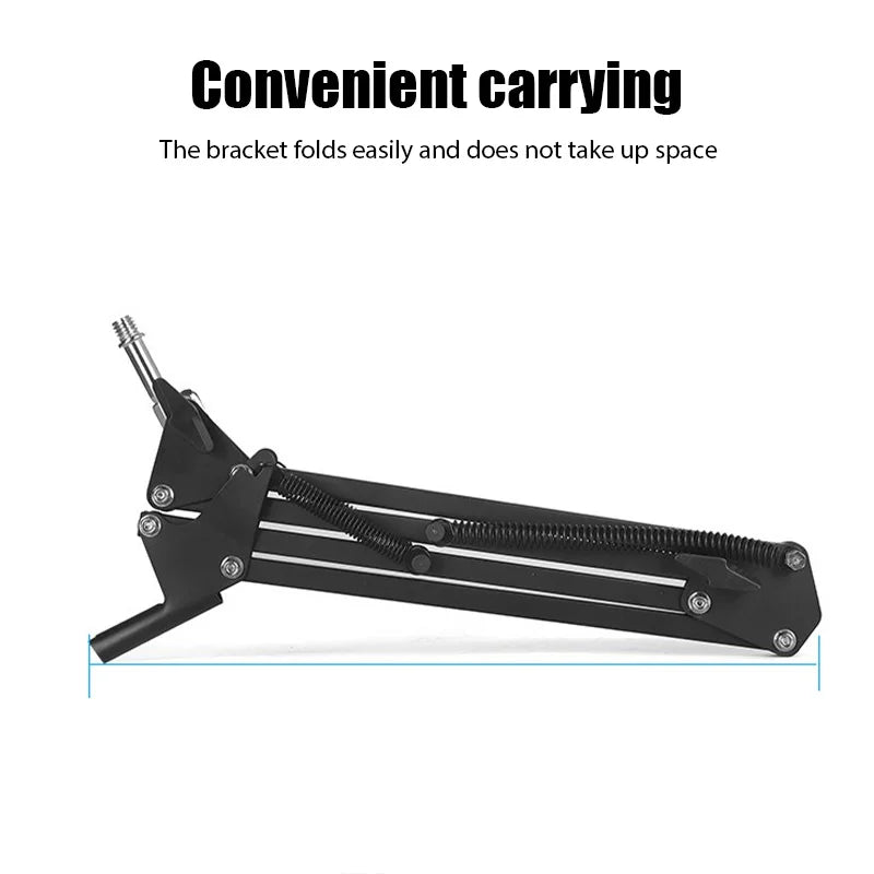 Desktop Adjustable Microphone Stand Boom Holder Professional Flexible Scissor Arm for Podcast/Streaming/Youtube