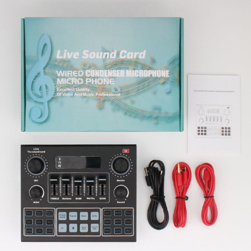 V9 Mobile Phone Live Sound Card Equipment Anchor Singing And Repairing