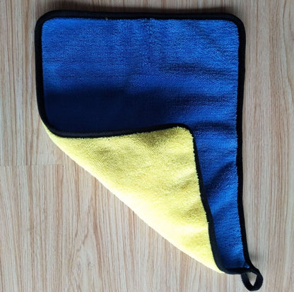Two-color Double-sided Car Dual-use Cleaning Car Wash Towel
