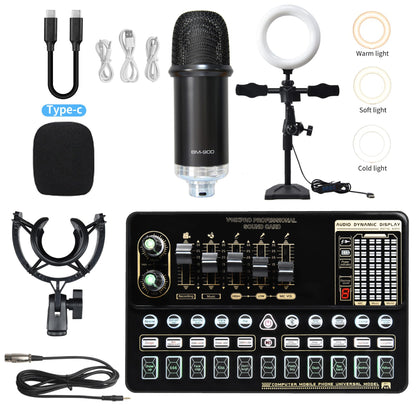 Sound Card Bm800 Set Microphone Stand Cell Phone Sound Card Set