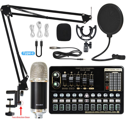 Sound Card Bm800 Set Microphone Stand Cell Phone Sound Card Set