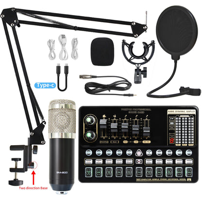 Sound Card Bm800 Set Microphone Stand Cell Phone Sound Card Set