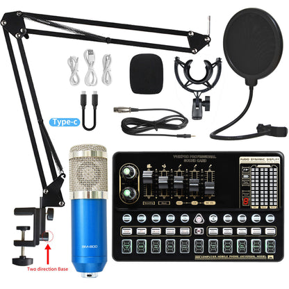 Sound Card Bm800 Set Microphone Stand Cell Phone Sound Card Set
