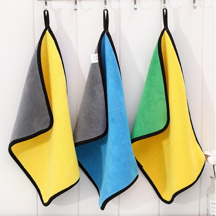 Two-color Double-sided Car Dual-use Cleaning Car Wash Towel
