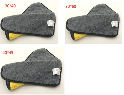 Two-color Double-sided Car Dual-use Cleaning Car Wash Towel