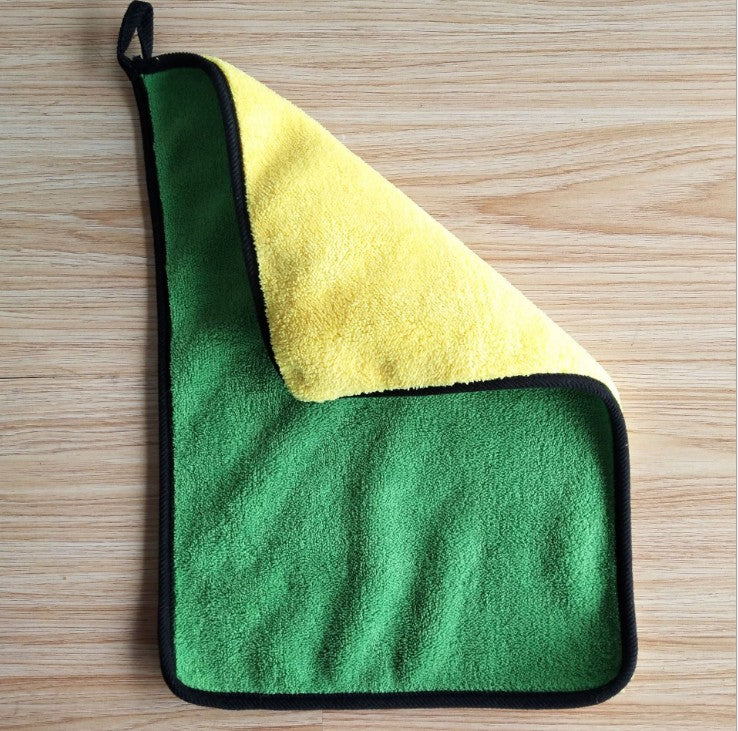 Two-color Double-sided Car Dual-use Cleaning Car Wash Towel