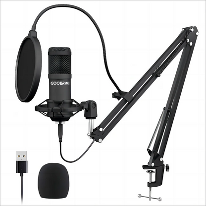 Clearance Sale Professional USB Condenser Microphone Kit for PC or Laptop Mic for Recording Broadcasting Gaming YouTube