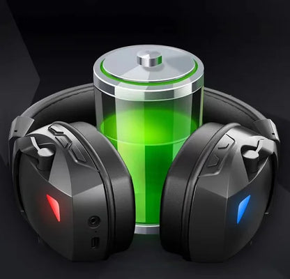 Gamer Wired Wireless RGB Gaming Headset With Microphone Custom Logo Boys Noise Cancel Over Ear Headband PC 2.4g Headphone