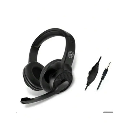 Gaming Headset Microphone Rotating Surround Sound Mode Compatible Laptop/Tablet/Smartphone/PS4/PS5 On-Ear Design Sound