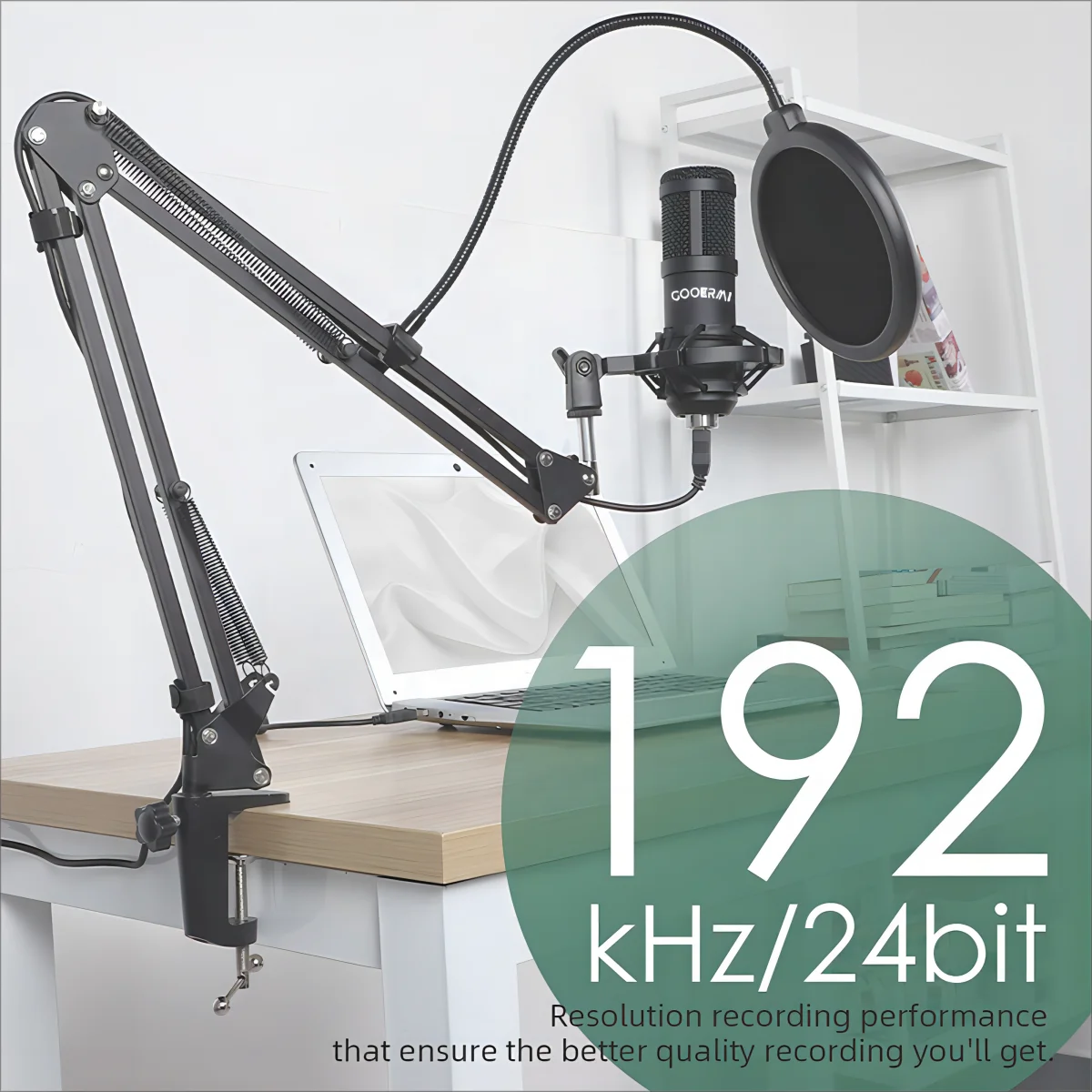 Clearance Sale Professional USB Condenser Microphone Kit for PC or Laptop Mic for Recording Broadcasting Gaming YouTube