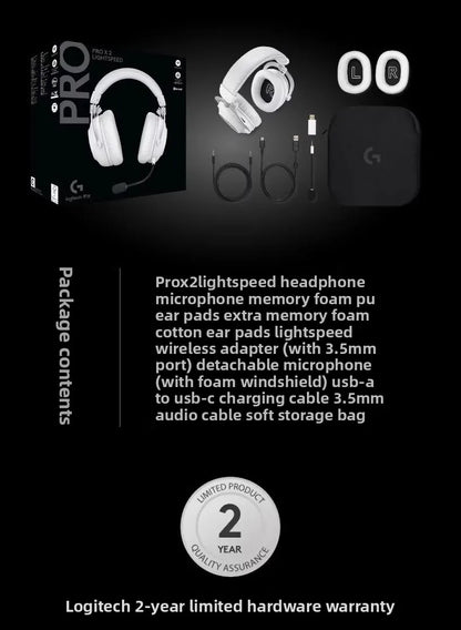 Logitech  New G PRO X 2  Wireless Gaming Headset  Wholesale for Gaming Premium Ear Pads