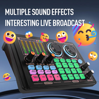 Professional Studio Recording Equipment Bundle X5 Digital Mixer Soundcard Mic Headphone Monitor Speaker for Streaming Singing