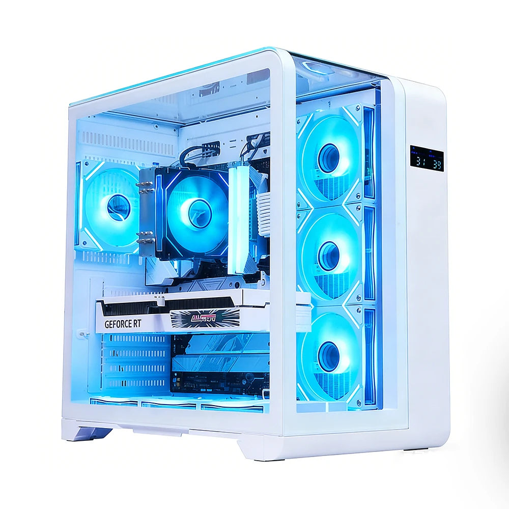 High Performance Tower Computer Intel I5-10400 16gb 1tb Ssd Rtx3050 Pc Desktop Computer Office and Household Use Gaming
