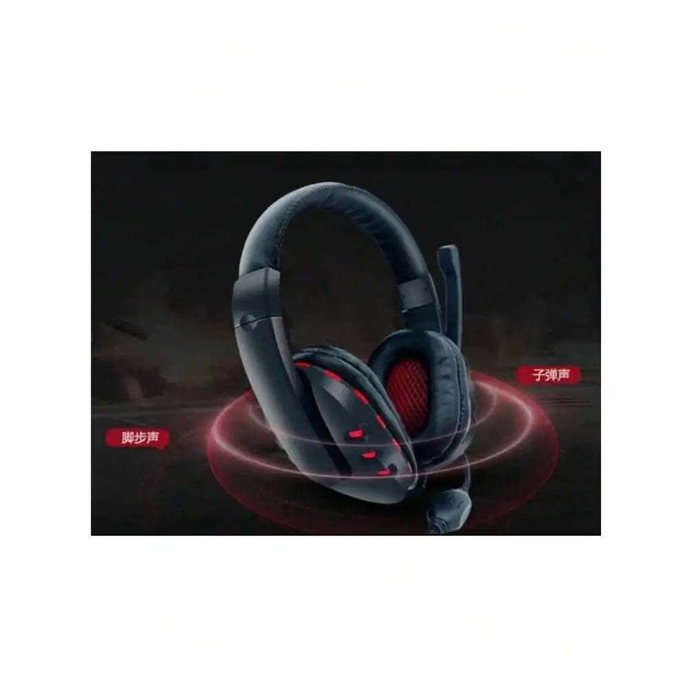 Gaming Headset Microphone Rotating Surround Sound Mode Compatible Laptop/Tablet/Smartphone/PS4/PS5 On-Ear Design Sound