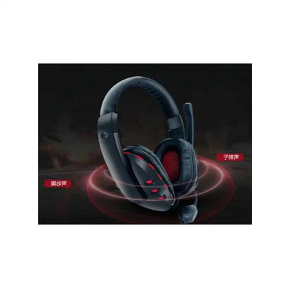 Gaming Headset Microphone Rotating Surround Sound Mode Compatible Laptop/Tablet/Smartphone/PS4/PS5 On-Ear Design Sound