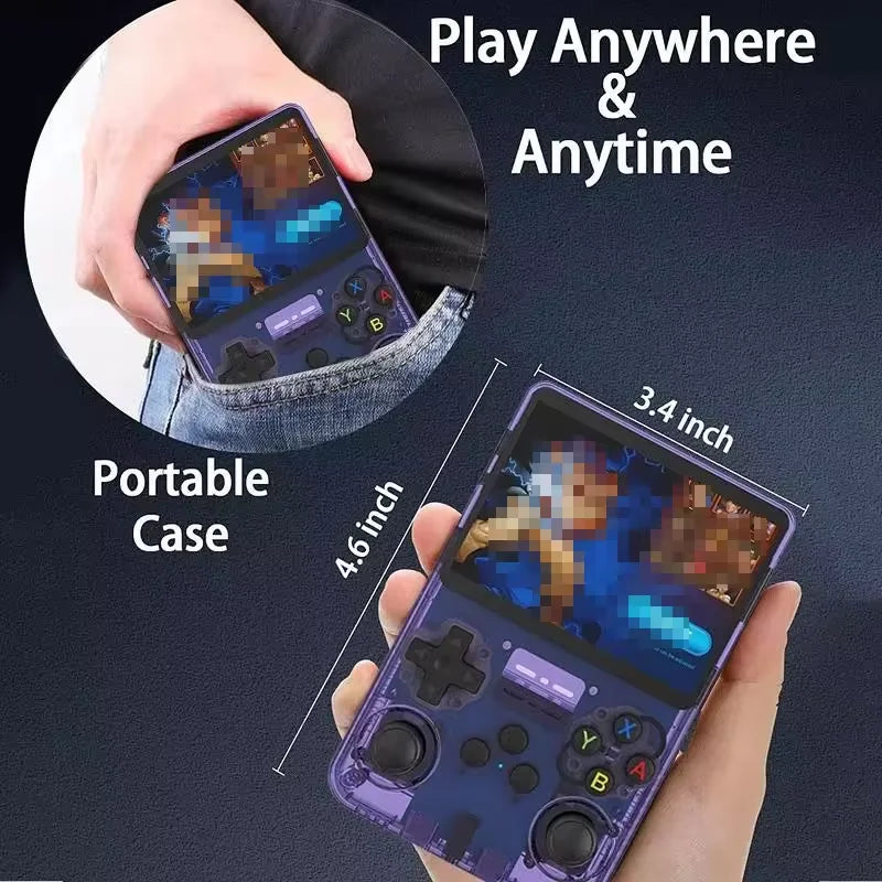 R36S Handheld Game Console 64GB 14000+ Games 3.5 Inch Screen Retro Classic Handheld Gaming Player Video Game Consoles