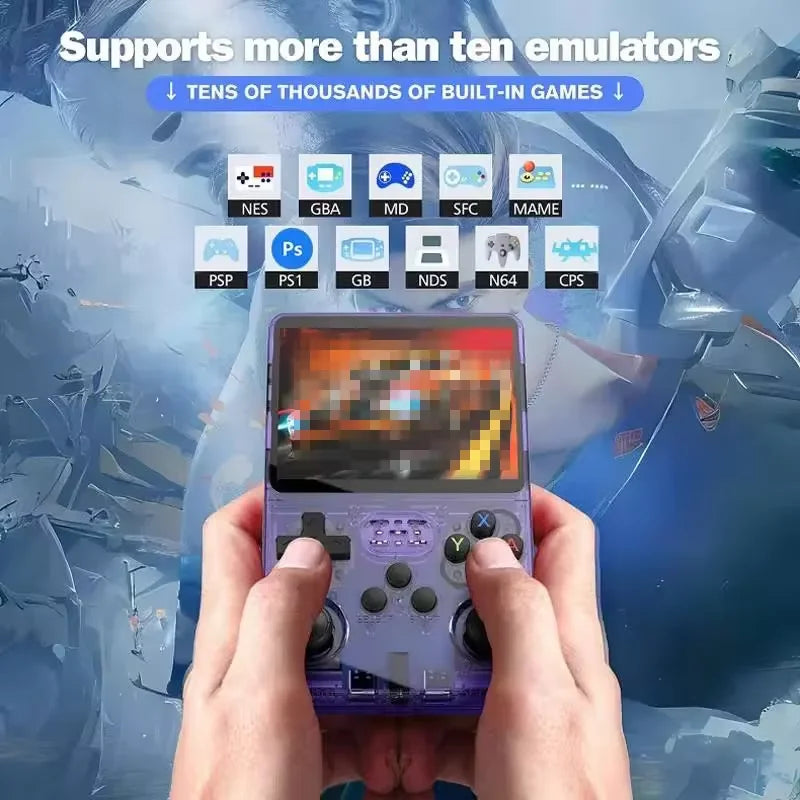 R36S Handheld Game Console 64GB 14000+ Games 3.5 Inch Screen Retro Classic Handheld Gaming Player Video Game Consoles