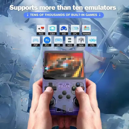 R36S Handheld Game Console 64GB 14000+ Games 3.5 Inch Screen Retro Classic Handheld Gaming Player Video Game Consoles