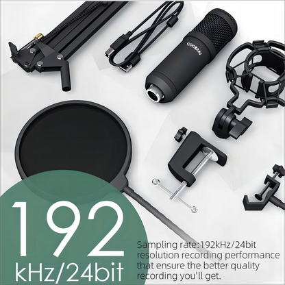 Clearance Sale Professional USB Condenser Microphone Kit for PC or Laptop Mic for Recording Broadcasting Gaming YouTube