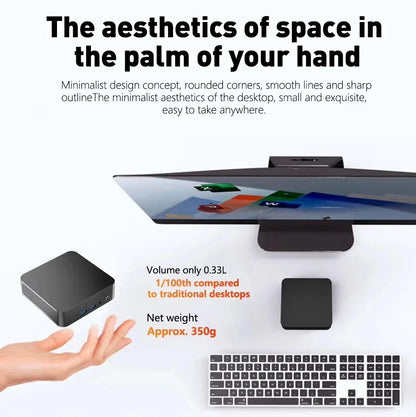 Ornate Windows 11 Pro Mini PC Core i9 8950HK 32GB RAM 1TB 2TB SSD 4K HD WiFi6 BT5.2 Home Gaming Desktop With 3 Years Warranty