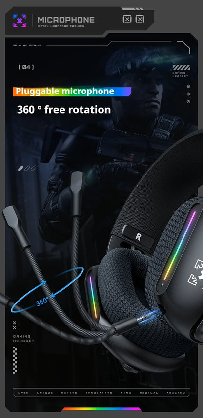 Wireless Gaming Headset: 2.4G/Wired/Bluetooth 3 Modes, Bendable HD Mic, Soft Ear Pads, Immersive Sound for PC/PS4/PS5 – Black